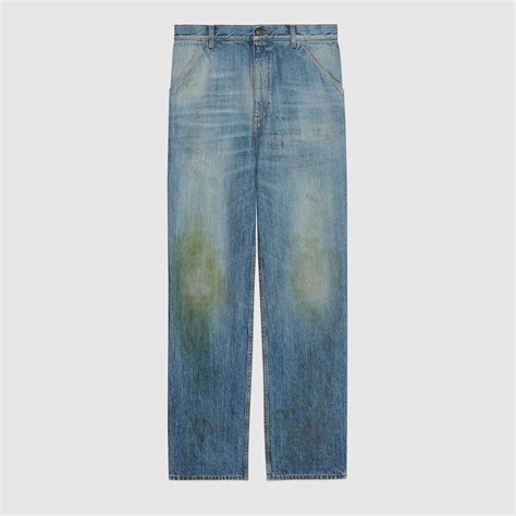 gucci stained jeans|gucci grass stained pants.